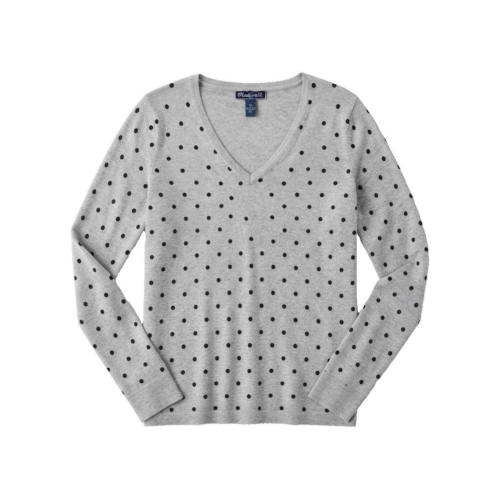 Karen Scott Women's Plus Size 2XL Polka Dot 3/4 Sleeve Blouse Pullover Cotton